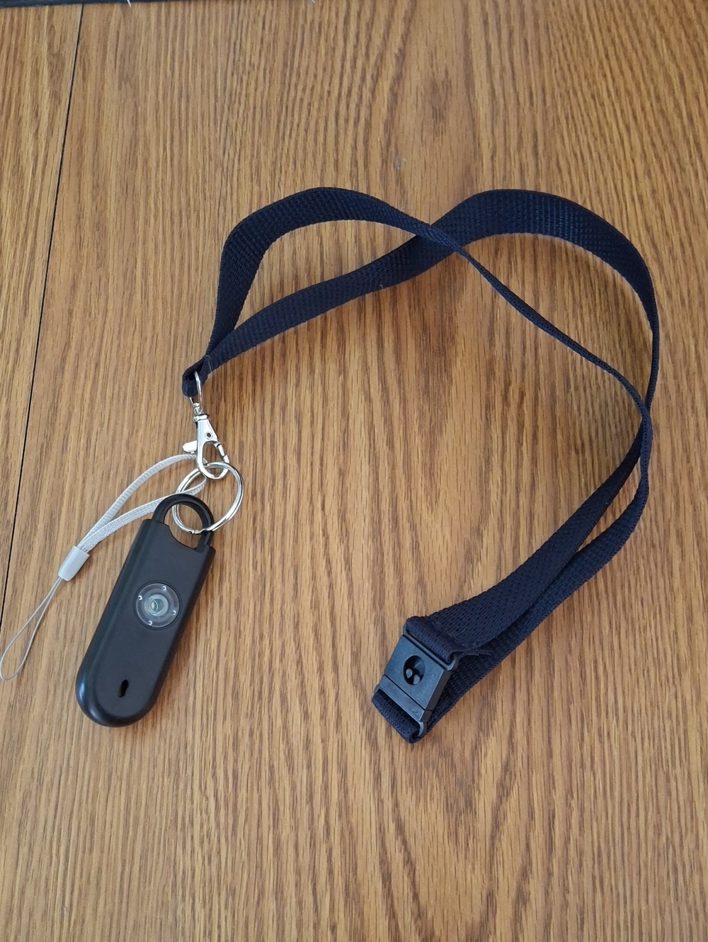Black Neck Lanyard with Keychain Remote